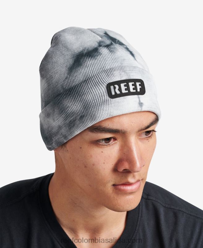 hombres Reef gorro con efecto tie dye de Woodstock XDDFR812 caviar