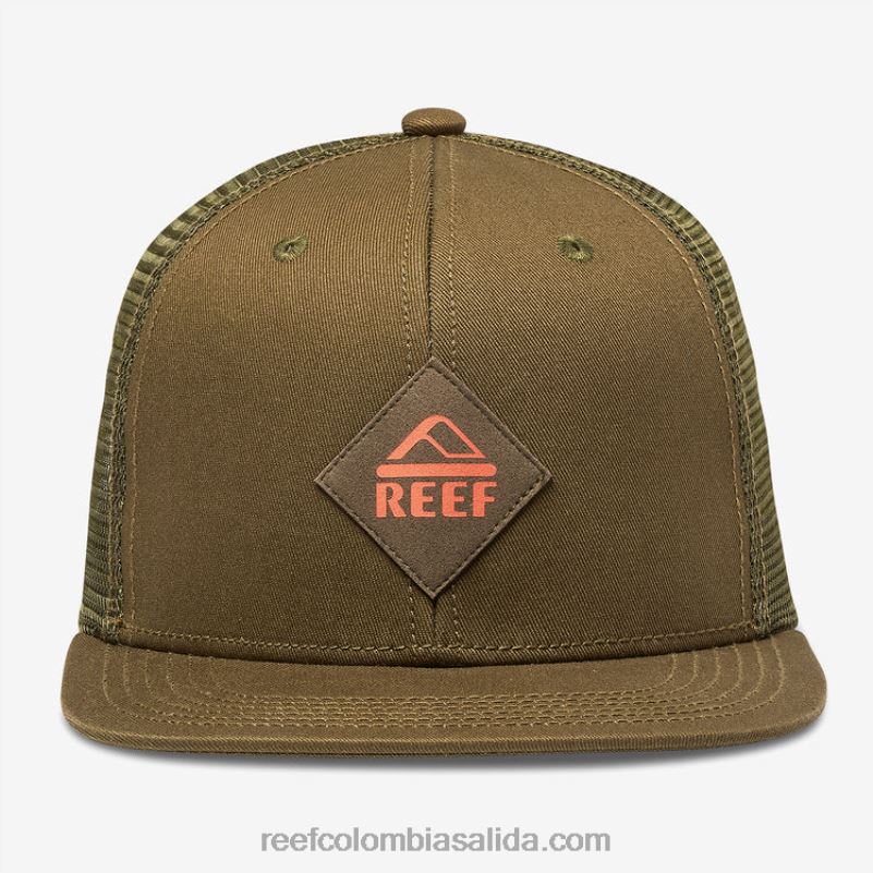 hombres Reef gorra de camionero madre snapback XDDFR760 oliva oscuro