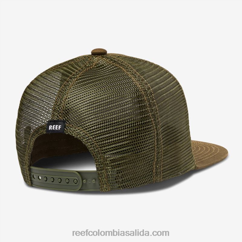 hombres Reef gorra de camionero madre snapback XDDFR760 oliva oscuro