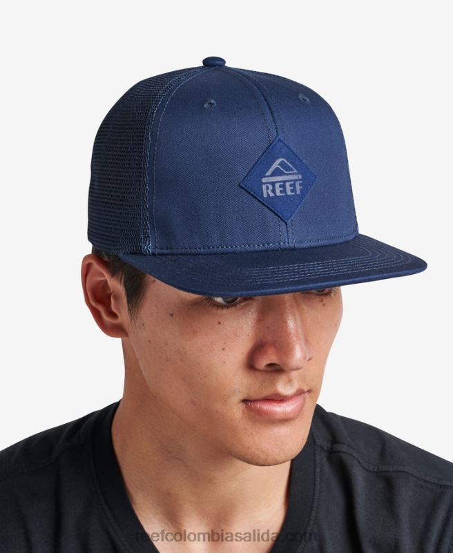 hombres Reef gorra de camionero madre snapback XDDFR766 insignias azules