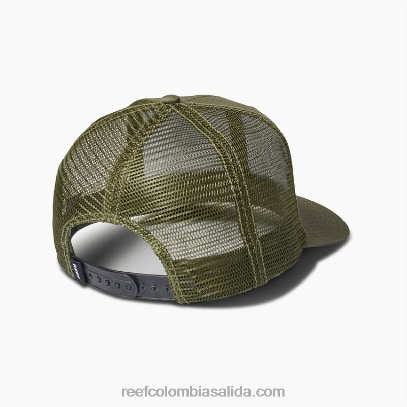 hombres Reef gorra de camionero snapback townsend XDDFR758 noche de oliva