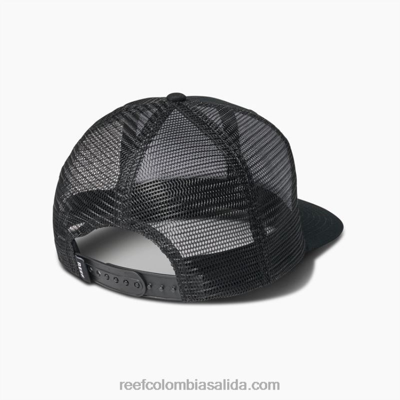 hombres Reef gorra de camionero snapback townsend XDDFR761 pirata negro