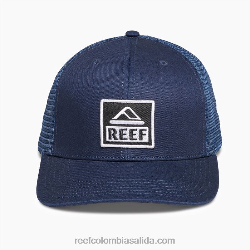 hombres Reef gorra de camionero snapback townsend XDDFR770 insignia azul