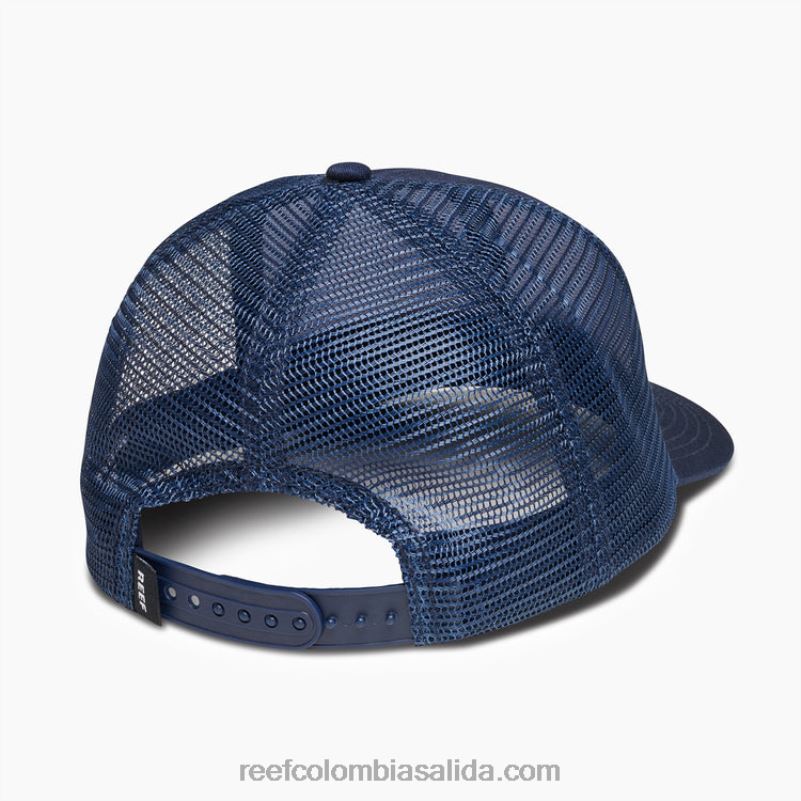 hombres Reef gorra de camionero snapback townsend XDDFR770 insignia azul