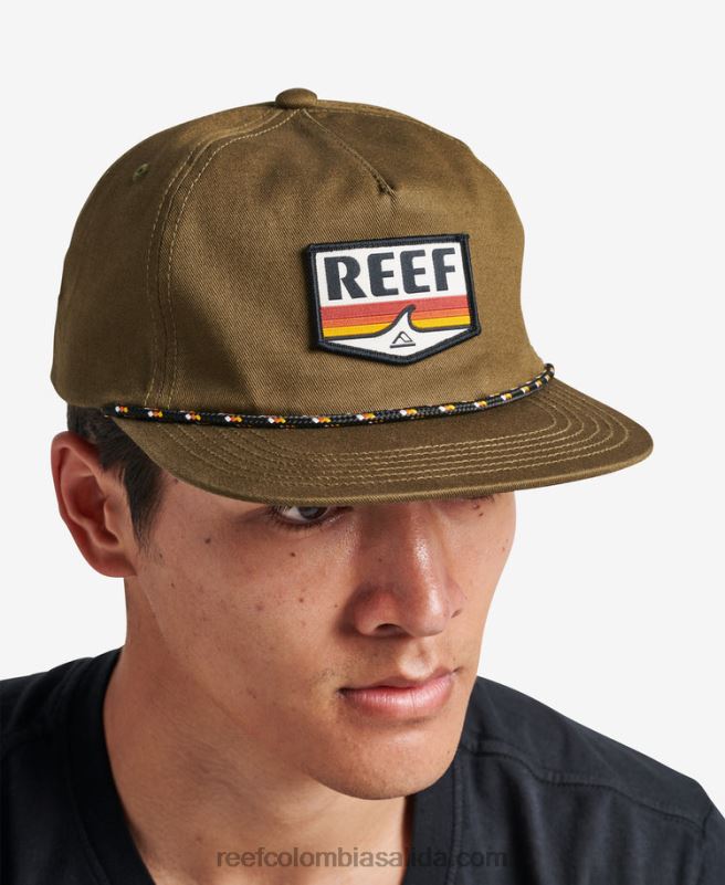 hombres Reef gorra desestructurada sabor snapback XDDFR784 oliva oscuro