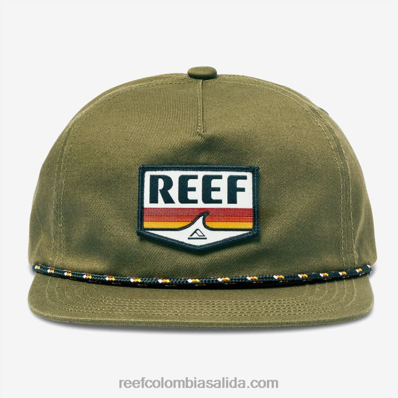 hombres Reef gorra desestructurada sabor snapback XDDFR784 oliva oscuro