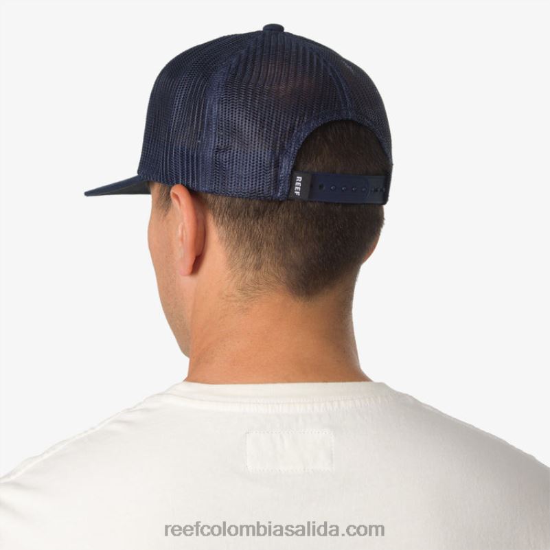 hombres Reef gorra snapbk de sarga eades XDDFR769 insignia azul