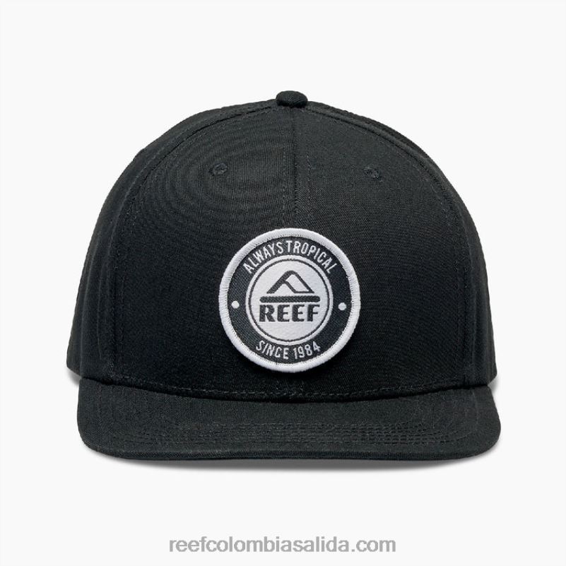 hombres Reef sombrero de visera plana Woodbury XDDFR804 caviar