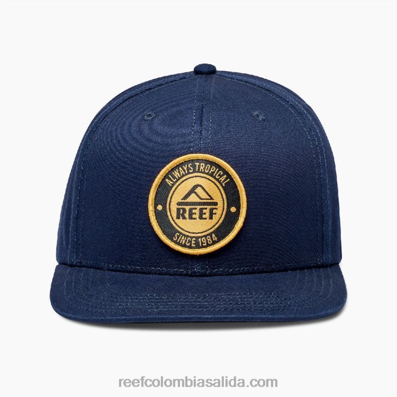 hombres Reef sombrero de visera plana Woodbury XDDFR806 insignias azules