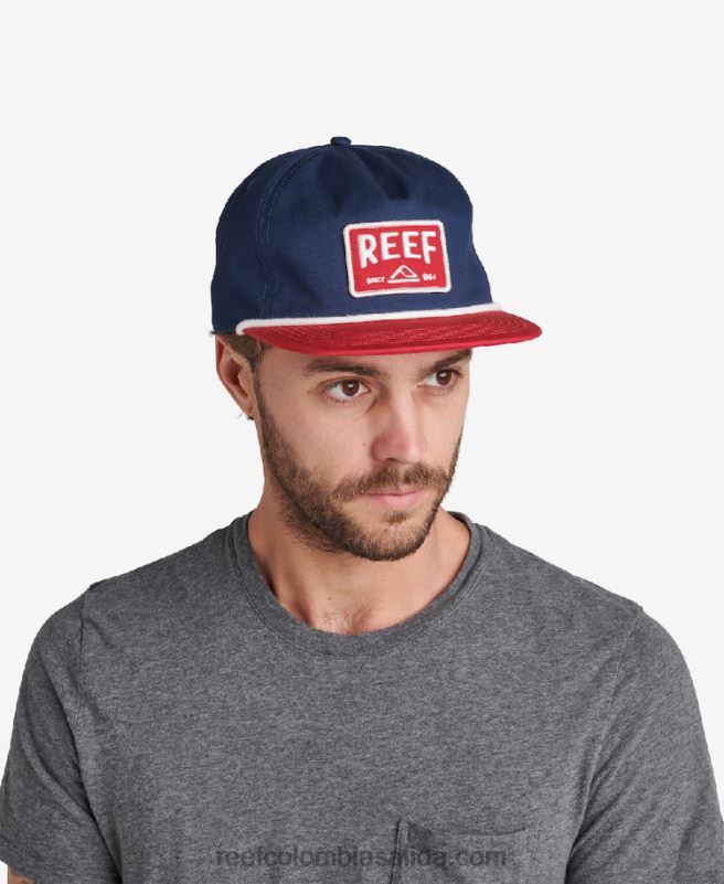hombres Reef sombrero de visera plana morter XDDFR801 bufón rojo