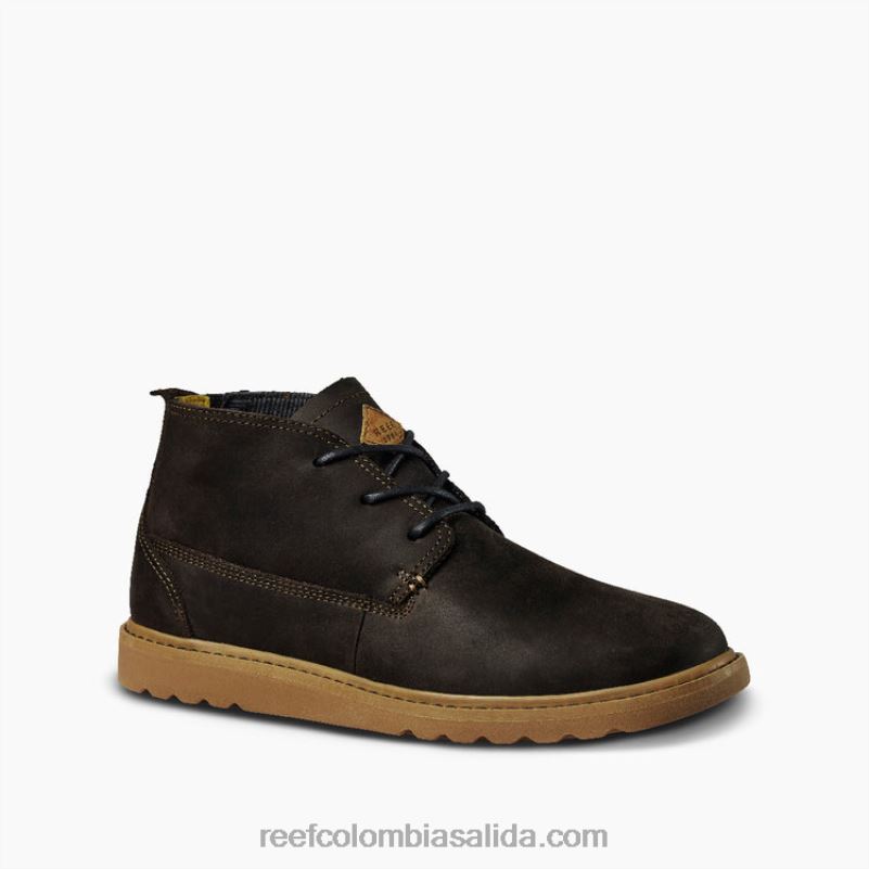 hombresBota de cuero Reef Voyage XDDFR518 Roca Negra