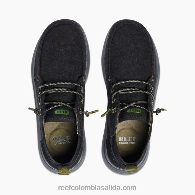 hombres Reef gorra blanca de suela hinchable XDDFR506 negro