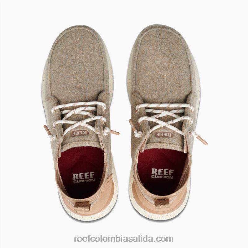 hombres Reef gorra blanca de suela hinchable XDDFR514 lana bronceada