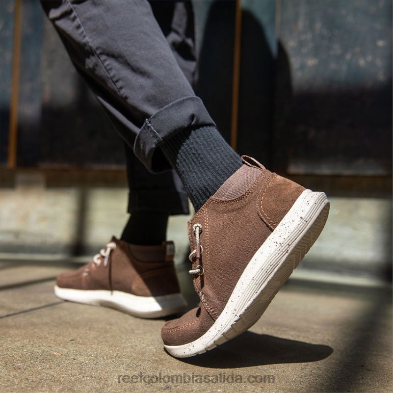 hombres Reef gorra blanca de suela hinchable XDDFR517 marrón