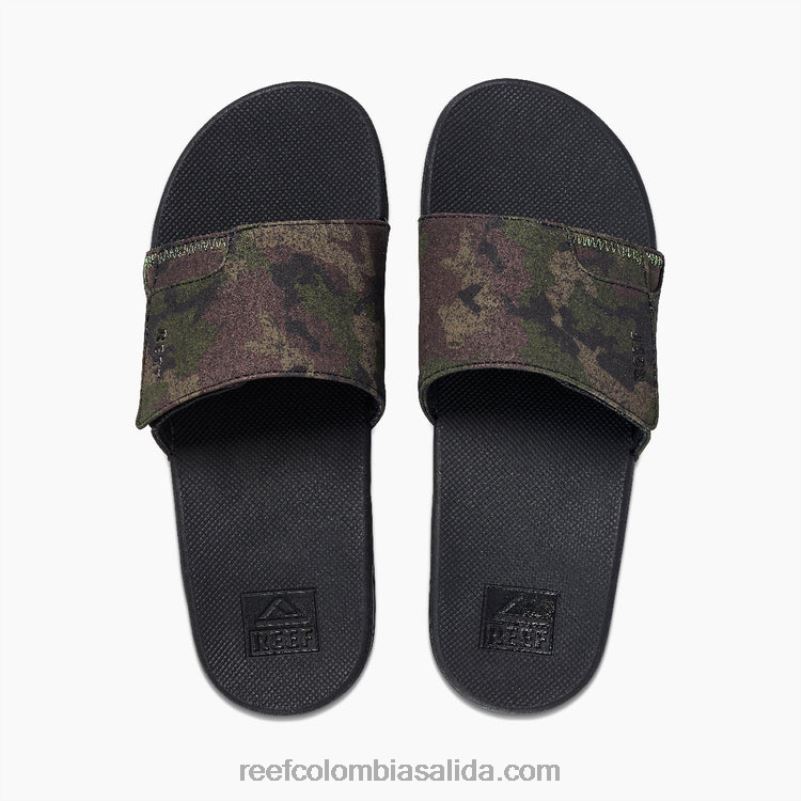 hombres Reef tobogán de abanico XDDFR356 camuflaje verde oliva