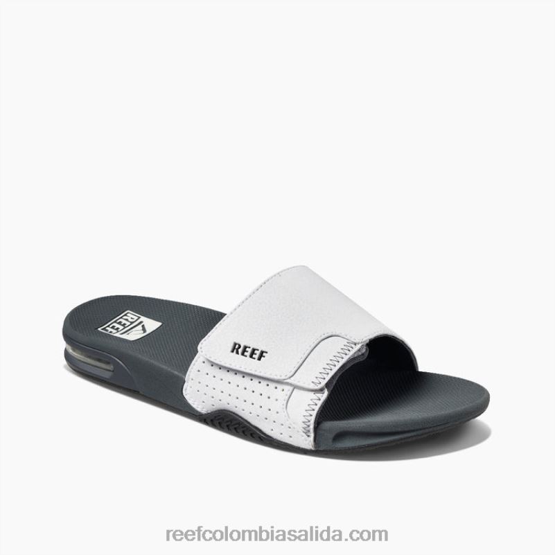 hombres Reef tobogán de abanico XDDFR359 gris blanco