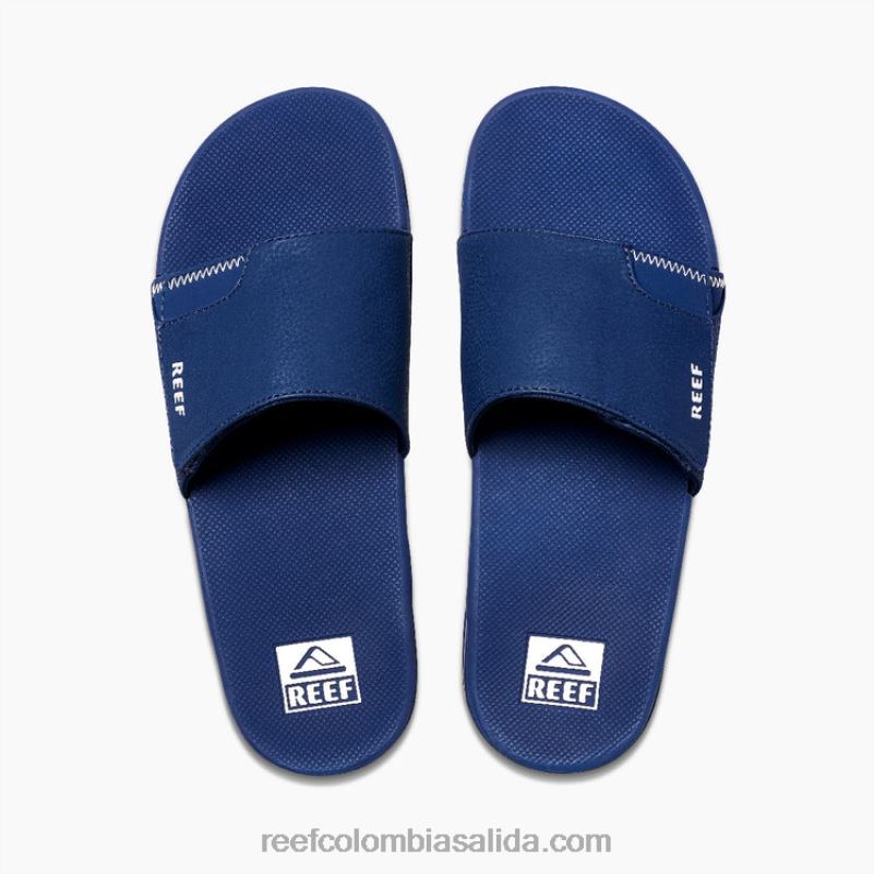 hombres Reef tobogán de abanico XDDFR469 azul marino/goma