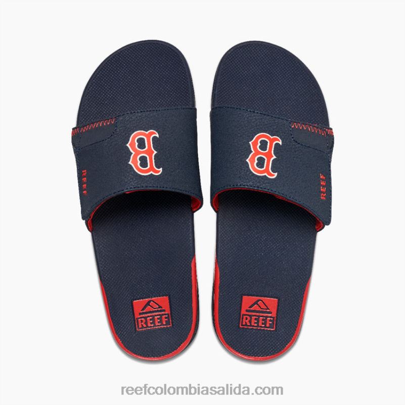hombres Reef tobogán de abanico x mlb XDDFR411 medias Rojas