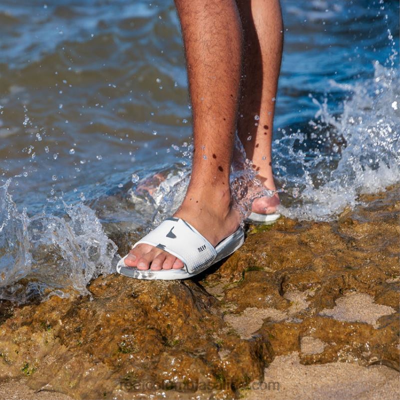 hombres Reef tobogán oasis XDDFR439 mármol blanco/gris