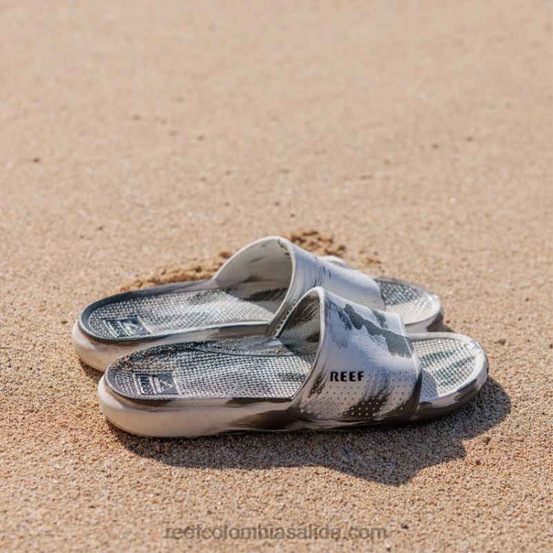 hombres Reef tobogán oasis XDDFR439 mármol blanco/gris