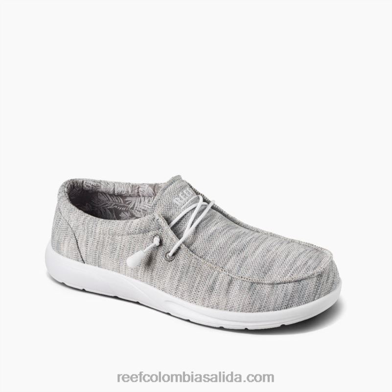 hombres Reef Cojín costa malla XDDFR485 gris claro/blanco