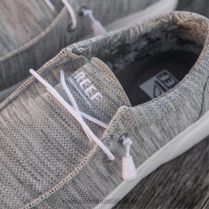 hombres Reef Cojín costa malla XDDFR485 gris claro/blanco