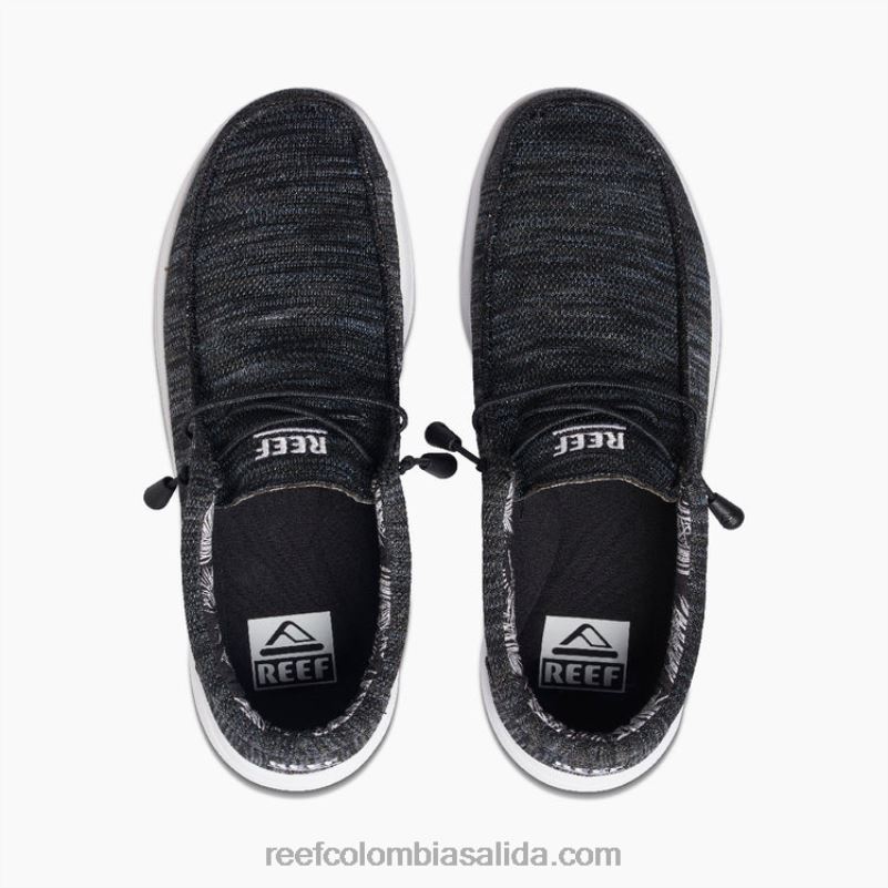 hombres Reef Cojín costa malla XDDFR492 negro/gris/blanco