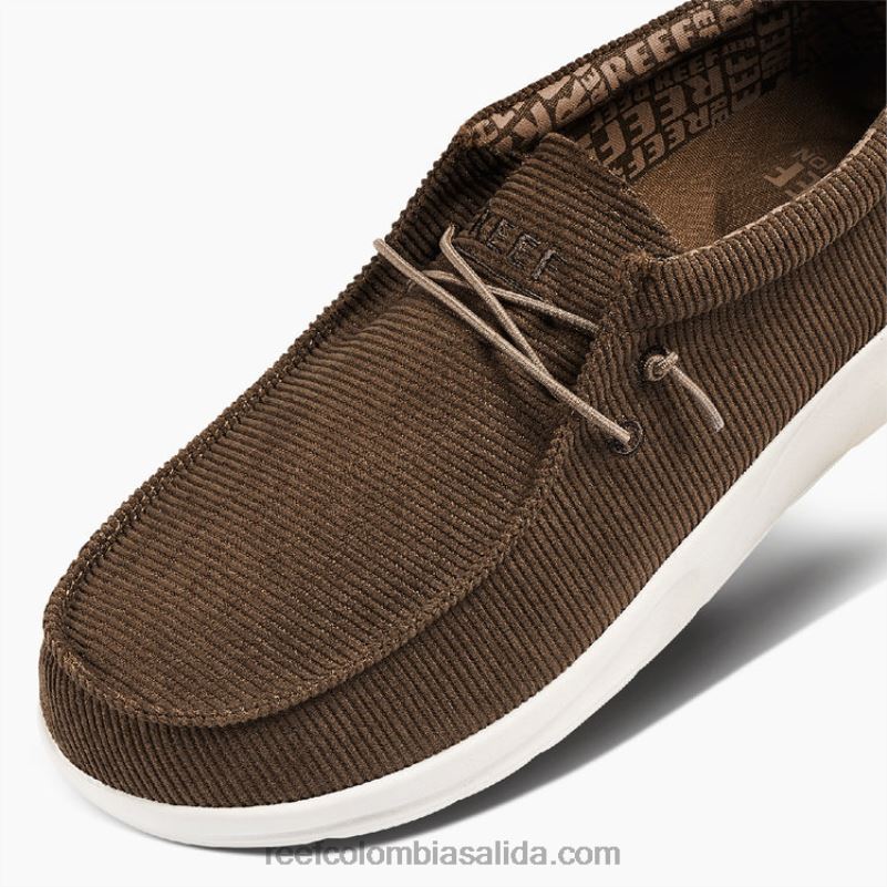 hombres Reef cojín costa textil XDDFR538 cordón marrón