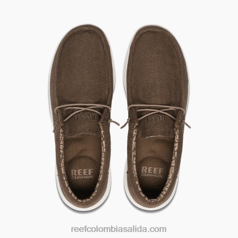 hombres Reef cojín costa textil XDDFR538 cordón marrón