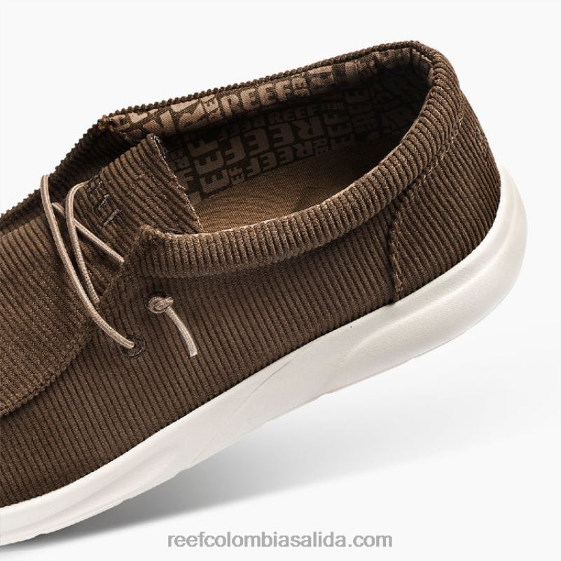 hombres Reef cojín costa textil XDDFR538 cordón marrón