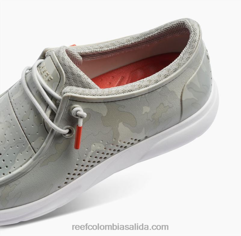 hombres Reef impresiones de la costa del agua XDDFR495 camuflaje gris