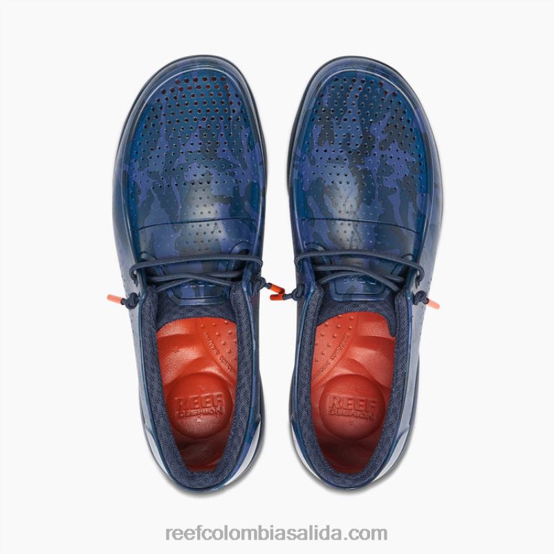hombres Reef impresiones de la costa del agua XDDFR527 camuflaje azul marino