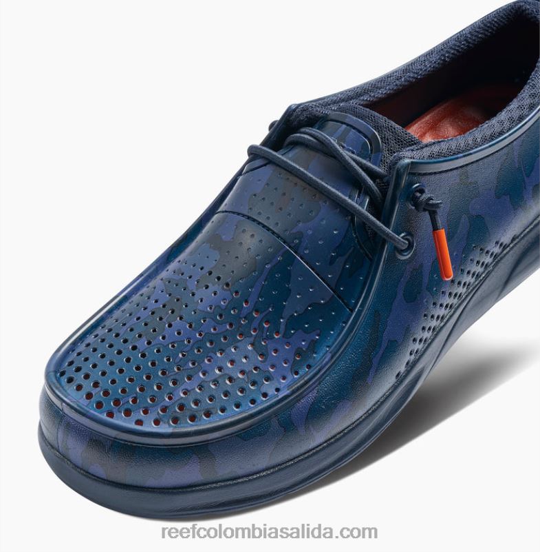 hombres Reef impresiones de la costa del agua XDDFR527 camuflaje azul marino