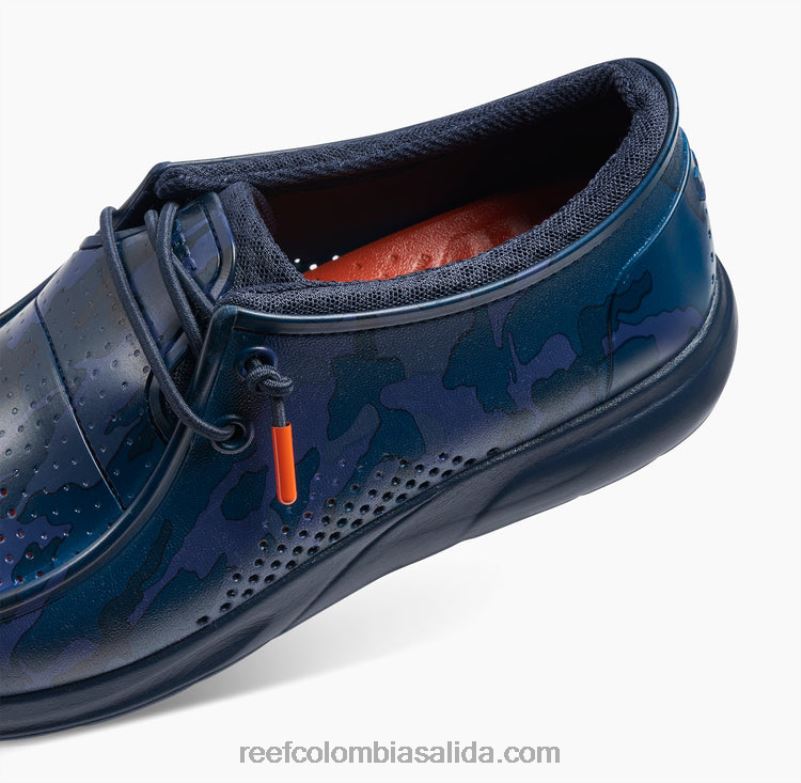 hombres Reef impresiones de la costa del agua XDDFR527 camuflaje azul marino