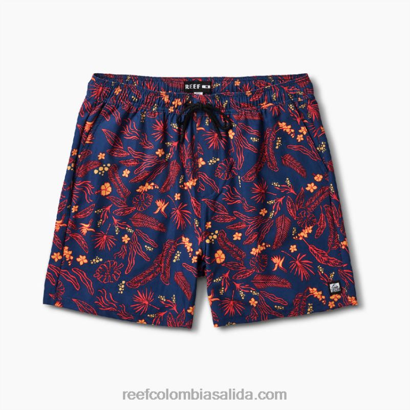 hombres Reef bañador everett 17\" XDDFR715 insignias azules