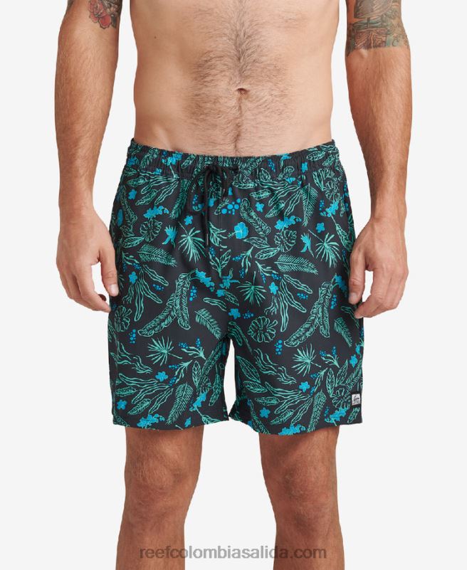 hombres Reef bañador everett 17" XDDFR716 caviar