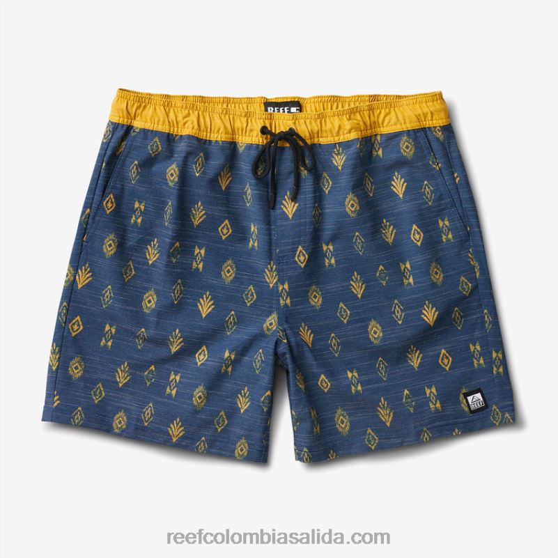 hombres Reef billy volley corto 17\" XDDFR702 insignias azules
