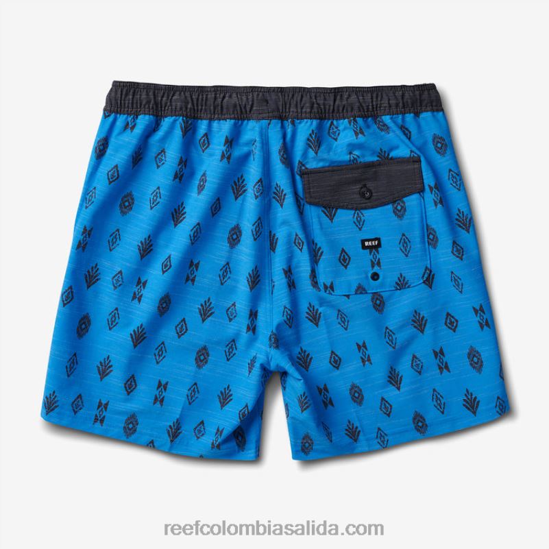 hombres Reef billy volley corto 17\" XDDFR703 azul francés