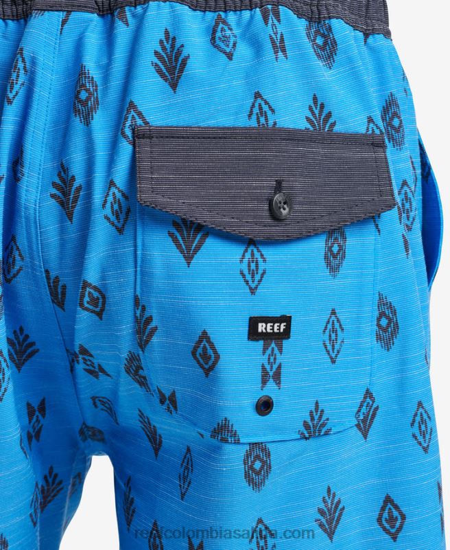 hombres Reef billy volley corto 17\" XDDFR703 azul francés