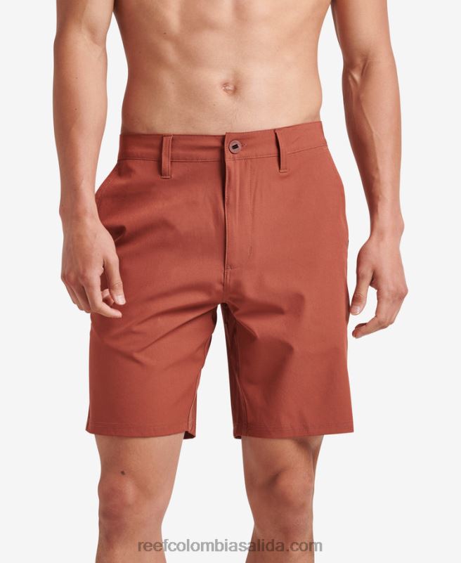 hombres Reef medford híbrido paseo corto 19\" XDDFR677 caoba