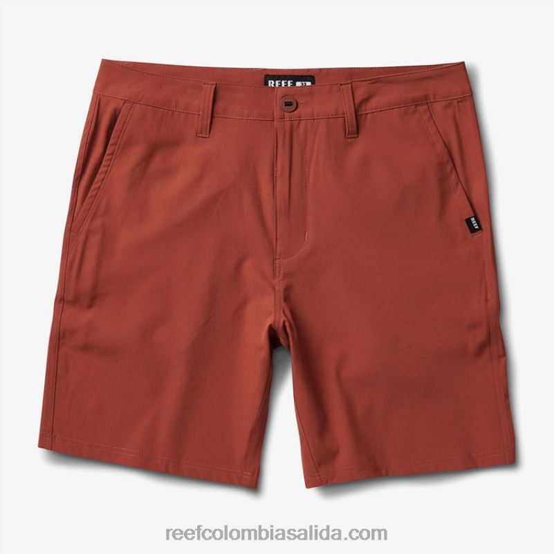 hombres Reef medford híbrido paseo corto 19\" XDDFR677 caoba