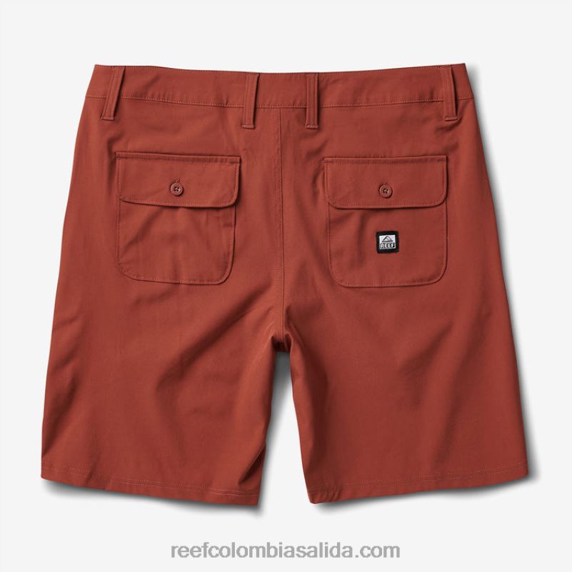 hombres Reef medford híbrido paseo corto 19\" XDDFR677 caoba
