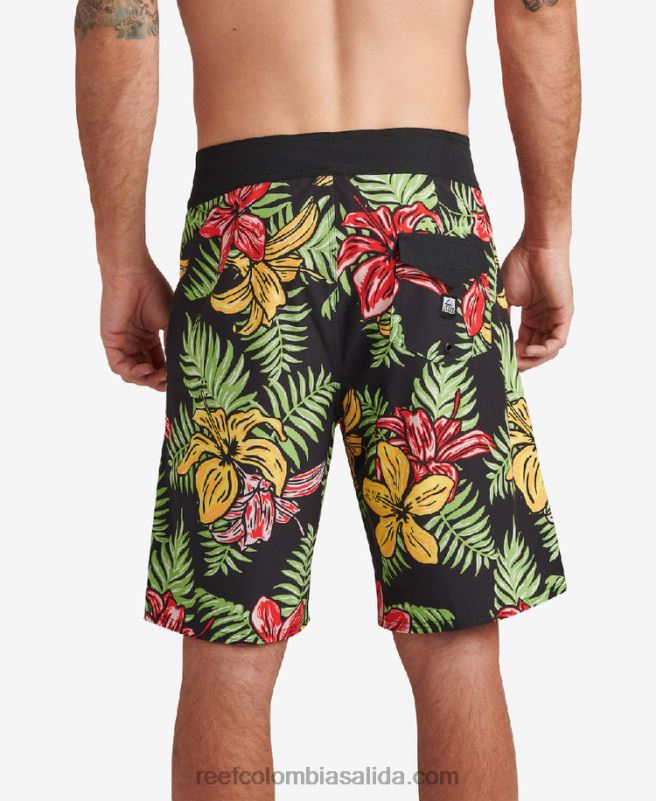 hombres Reef pantalones cortos fitz de 19\" XDDFR710 caviar