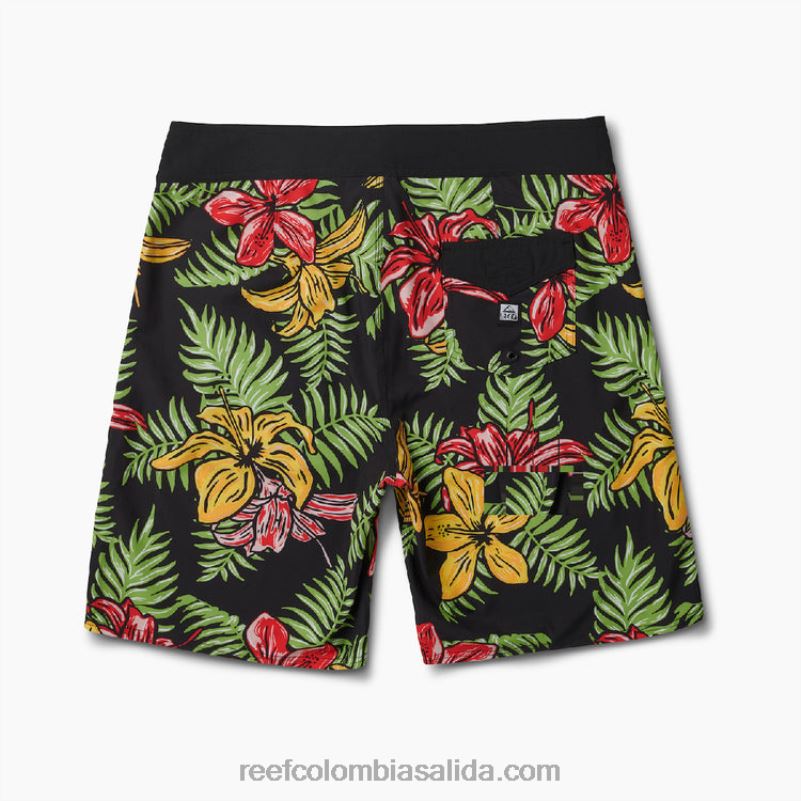 hombres Reef pantalones cortos fitz de 19\" XDDFR710 caviar
