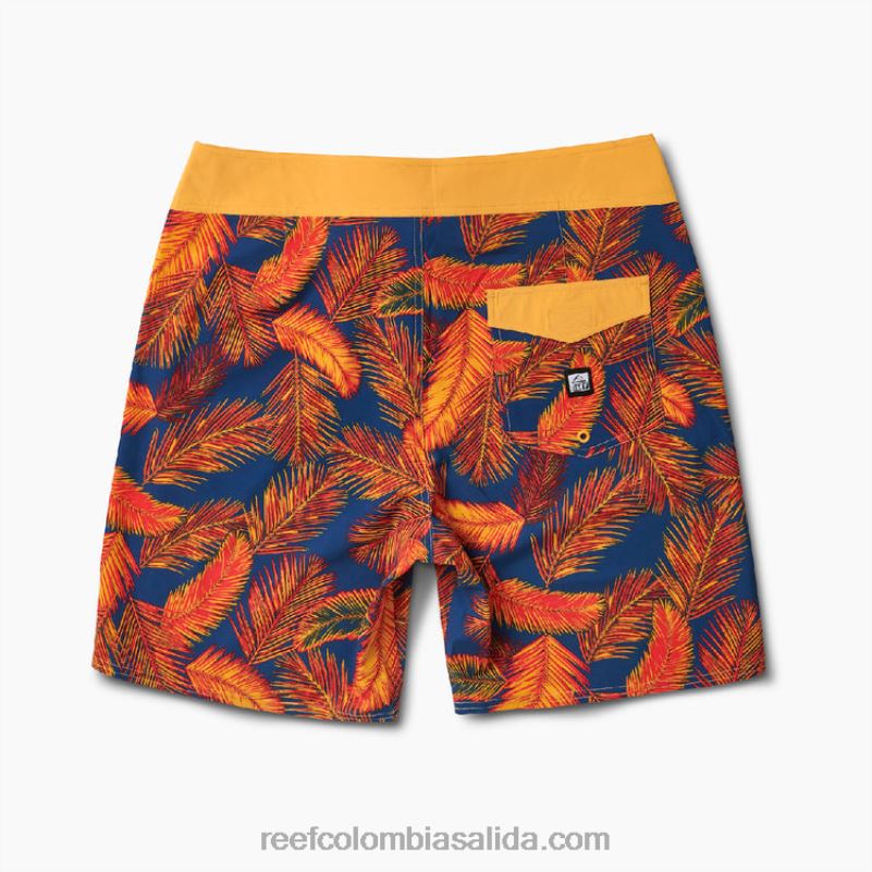 hombres Reef pantalones cortos harrison de 19\" XDDFR712 insignias azules