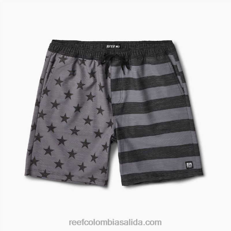 hombres Reef shorts de baño hancock 18\" XDDFR684 caviar