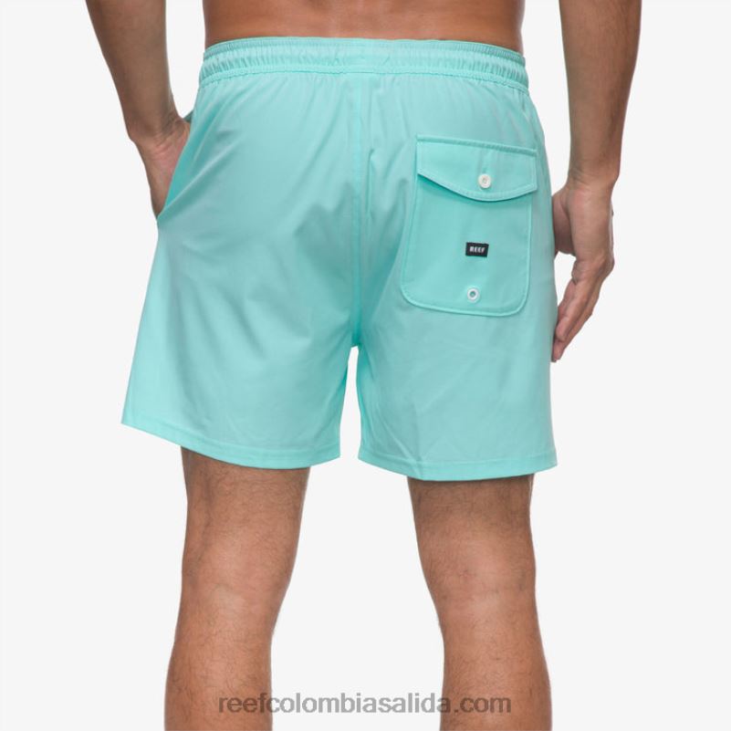 hombres Reef shorts de baño marzo cintura elástica 16\" XDDFR689 azul aruba