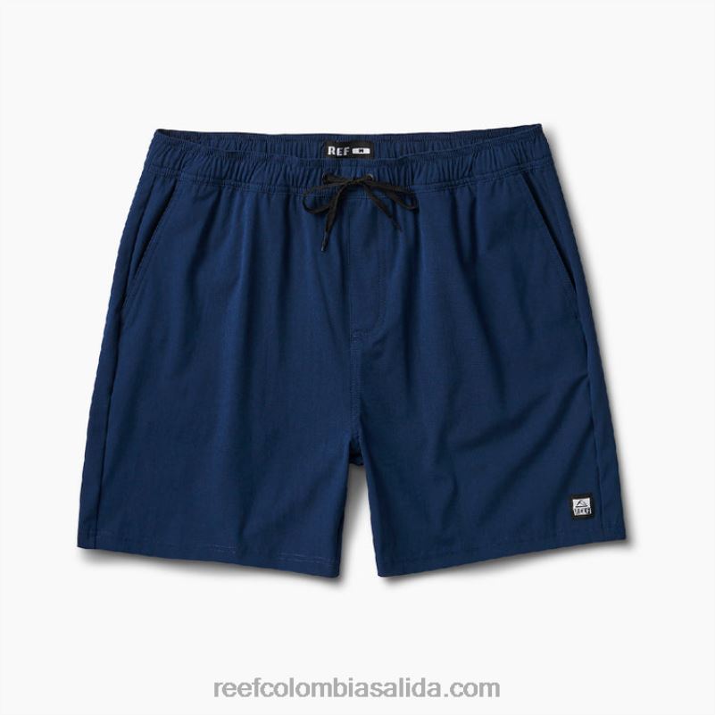 hombres Reef shorts de paseo con cintura elástica de 17\" XDDFR669 insignias azules
