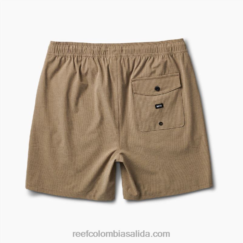 hombres Reef shorts de paseo con cintura elástica de 17\" XDDFR675 quelpo