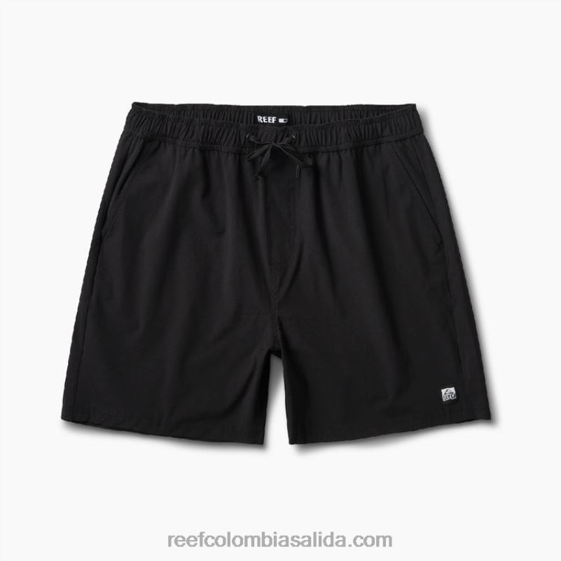 hombres Reef shorts de paseo con cintura elástica de 17" XDDFR679 caviar